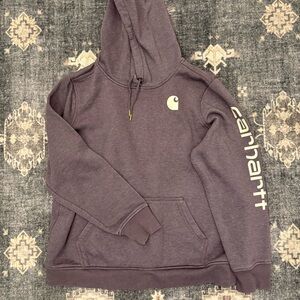 Carhartt Plum Hoodie with Logo